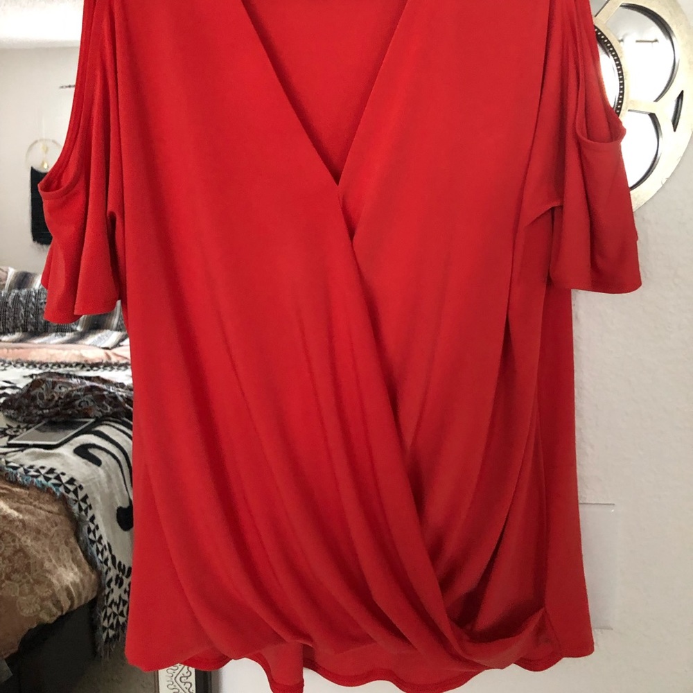 Red blouse